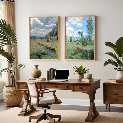Landscape Wall Art Set of 2 Modern Farmhouse Poster 16x24 Inch Unframed - Image 4