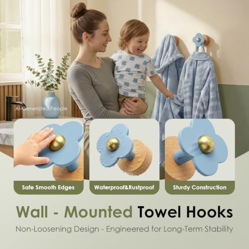 Tindbea Upgreded Heavy Duty Coat Rack Wall Mount - Image 7