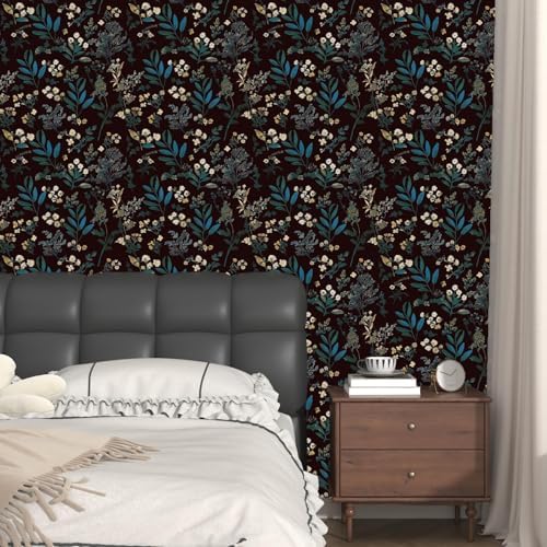 Laatse Vintage Floral Peel and Stick Wallpaper 17.5'' x 393'' - Image 7