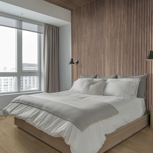 MSI Tawny 9.5in. x 120in. MDF 3D Fluted Acoustic Wood Slat Wall Panel - Image 2