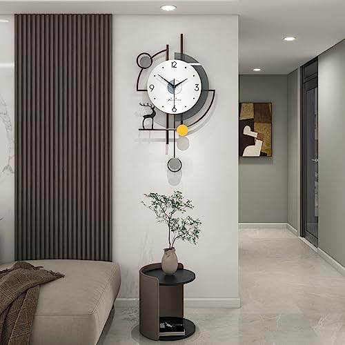FLEBLE Extra Large Wall Clock for Living Room Decor Modern Clock Decorative - Image 2