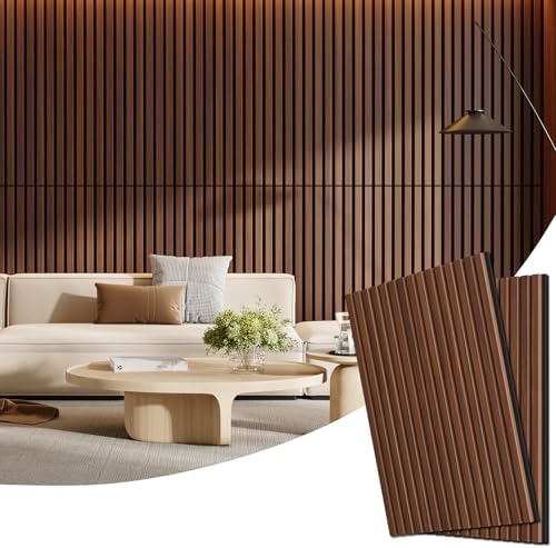 2 Pack Acoustic Wood Panels for Wall 47.24" x 23.81" Soundproof by Vellorise