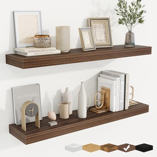 Floating Shelves for Wall, Wall Mounted Wood Shelves by Fuqing