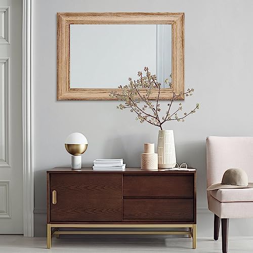 Rustic Mirror with Wood Frame Rectangular Mirrors - Image 4