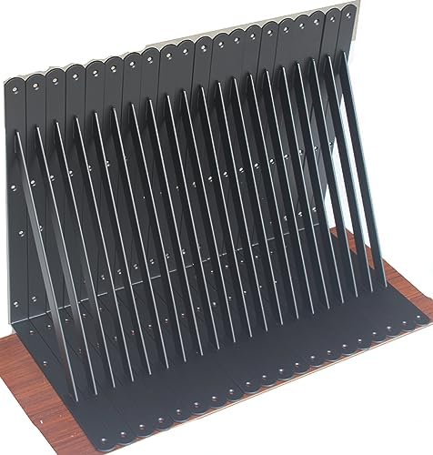 32 Pack L14 x H 10" Black Heavy Duty Shelf Brackets by MHMYDZ