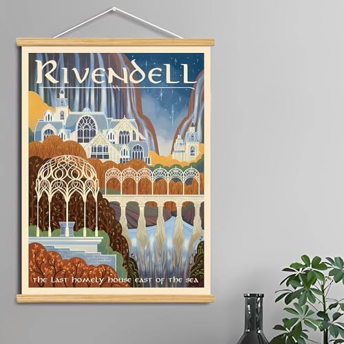 Middle Earth Landscape Wall Art Prints Canvas PaintingFantasy Posters, Wall - Image 2