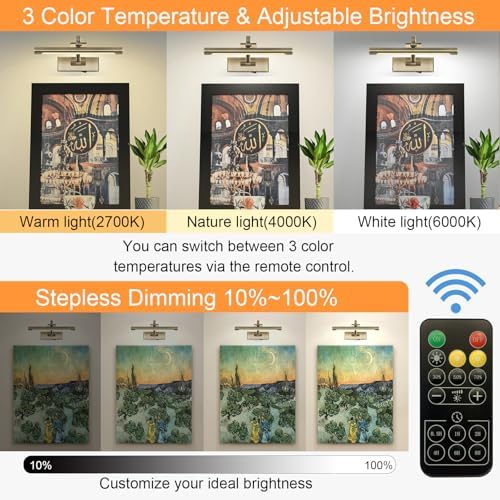 Tassuowell Wireless Picture Lights - Image 3