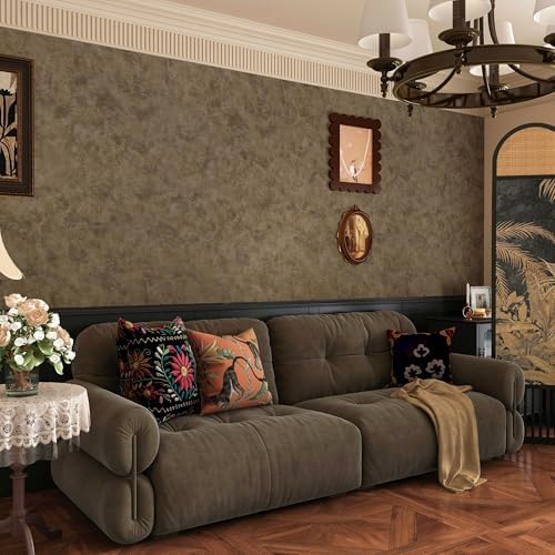 Wall Paper Peel and Stick Modern Mid Century Wallpaper Gold/Brown/Copper - Image 5