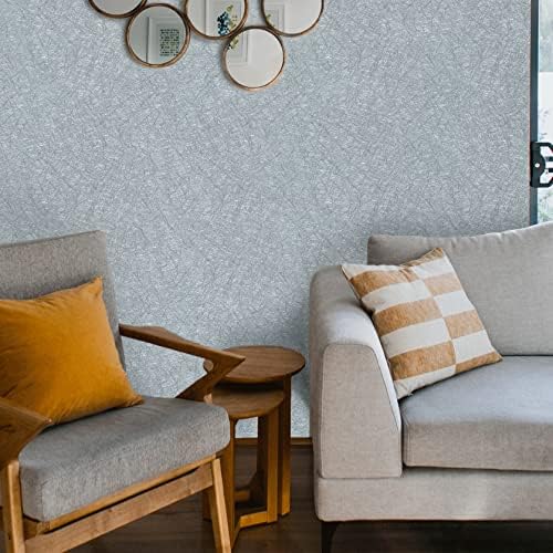 Cohoo Home Gray Wallpaper Peel and Stick Contact Paper Gray Silk 15.7”×197” - Image 3