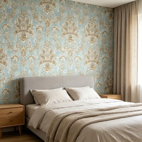 Vintage French Peel and Stick Floral Wallpaper 17.3" x 236" Self Adhesive - Image 7
