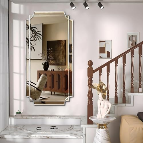 HQiJun Silver Full Length Mirror - Image 6