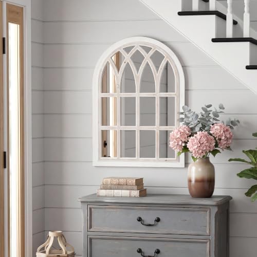 Farmhouse Window Pane Mirror, Large Decorative White Wall Mirror - Image 6