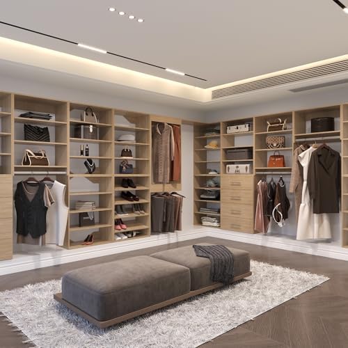 Modular Closet System, Wood Tower Closet Storage - Image 4