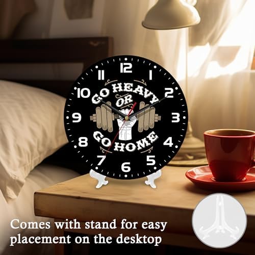 Wall Clock, 10 Inch Silent Non-Ticking Home Kitchen Decor, Battery Operated - Image 4