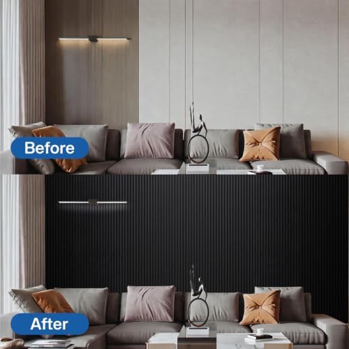 Yuzzy Wood Slat Wall Panel 6 Pack, 94.5" x 12" Acoustic Wall Panels - Image 5