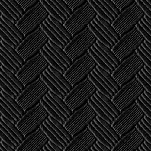 Livelynine 15.8x197 Black Peel and Stick Wallpaper Textured Rattan Black - Image 6