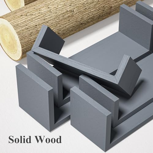 SRIWATANA Weathered Gray Floating Shelves - Image 6