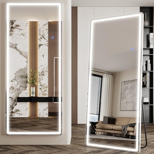 Antok 71"x28" LED Full Length Mirror, Lighted Floor Mirror by AntokMirror