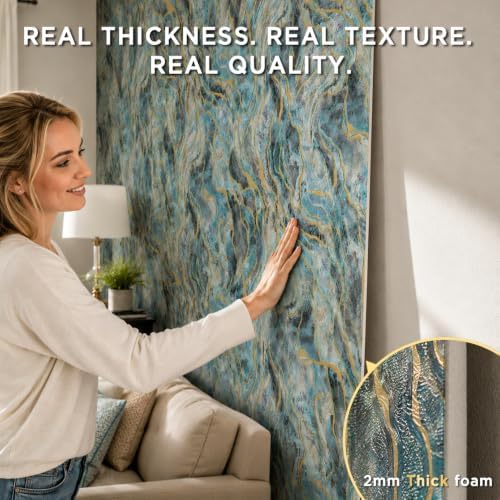 Peel and Stick Foam Wall Mural Roll 47.27" Extra Wide, 9.19 Ft Long - Image 6