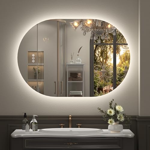 40x30 Inch Oval Backlit LED Bathroom Mirror by VANLIOBathroomMirror