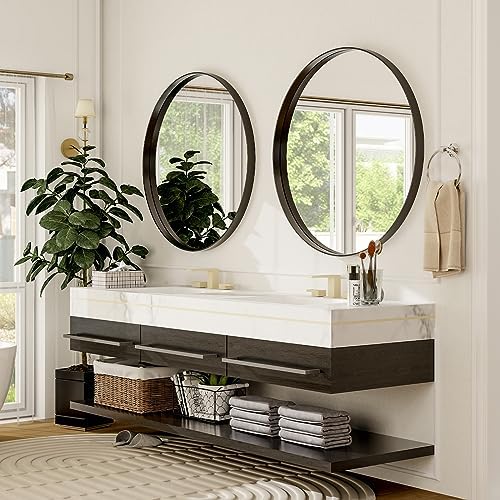 32 Inch Round Bathroom Mirror - Image 4