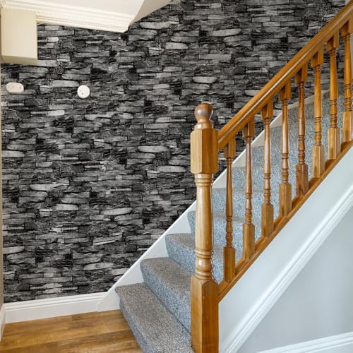 Peel and Stick 3D Foam Stone Wall Panels, Self Adhesive Wallpaper - Image 4