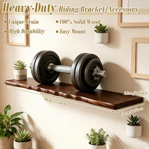 Pinkunn 4 Pcs 35.4 Inches Floating Shelves - Image 2