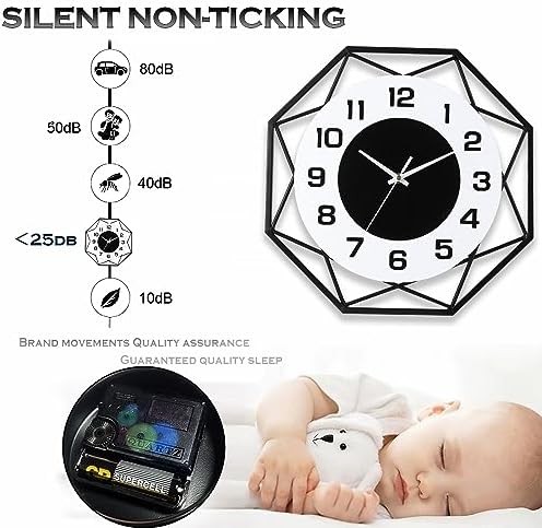 Dankeit 13-Inch Decorative Wall Clock - Image 3