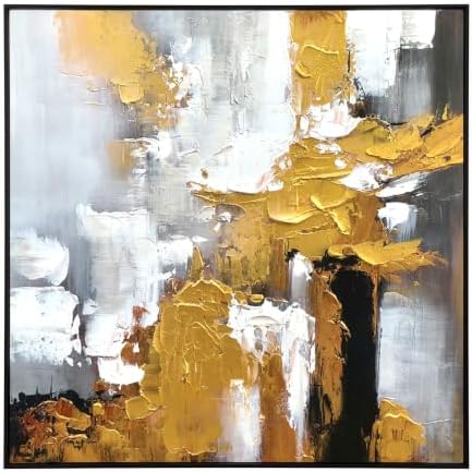 Large 3D Textured Black and White Abstract Wall Art - Image 5