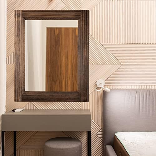 YOSHOOT Hand-Made Wooden Spliced Wall Mirror - Image 3