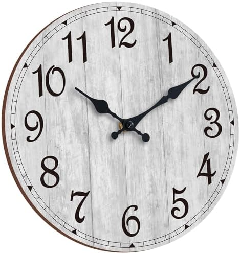 16 Inch Wall Clock, Silent Battery Operated Analog Clock by HYLANDA