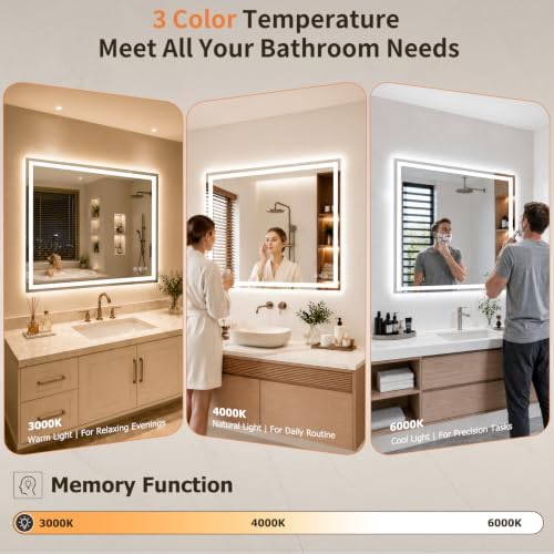 42"x42" LED Bathroom Mirror - Image 3