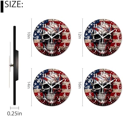 Battery Operated Quartz Wall Clocks Non-Ticking Silent Modern Wall Clocks - Image 2