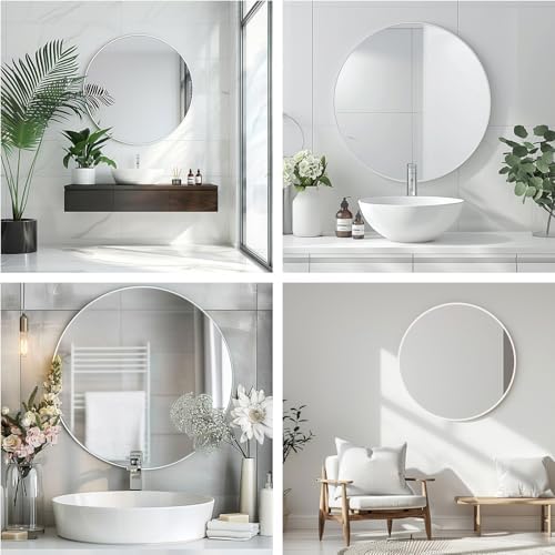 Round Bathroom Mirror, Circle Mirror, 1 Pack - Image 5