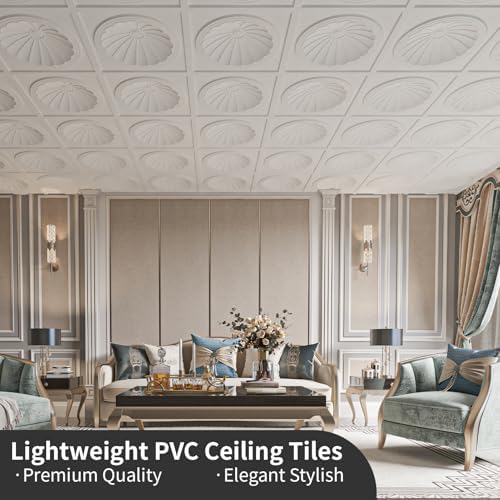 Art3dwallpanels Ceiling Tiles 12 Pack, 24 x 24 Inch - Image 2