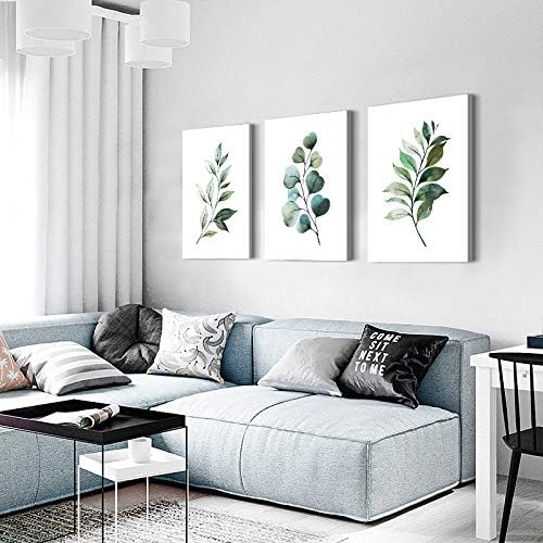 Green Leaf inspirational canvas Wall Art - Image 2