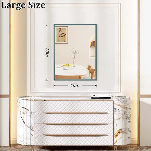 AAZZKANG Wall Mirror with Metal Frame Rectangle Modern Mirrors 20"x16" - Image 2