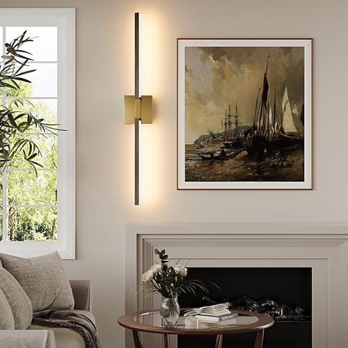 Rayogale Gold & Walnut Wireless Wall Sconce - Image 7