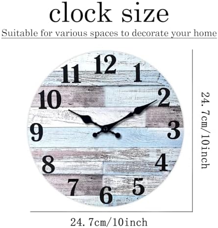 XNM 10 Inch Wood Battery Powered Clock - Image 5