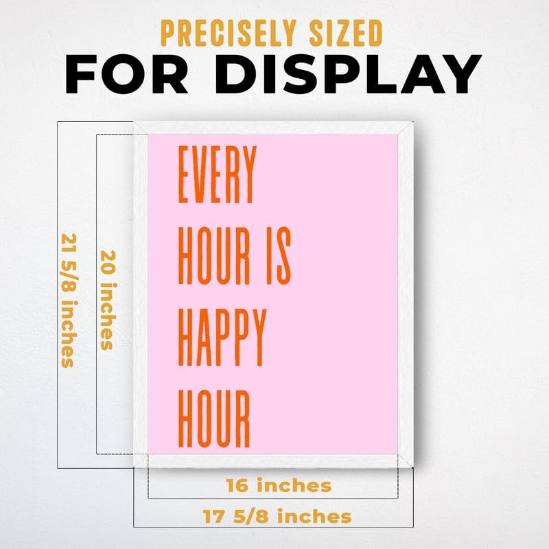 InkFlow Posters Every Hour Happy Hour Canvas Poster - Image 3
