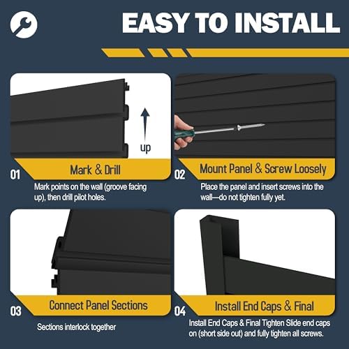 Slat Wall Paneling 4 x 8ft, Slatwall Garage Wall Organizer - Image 5