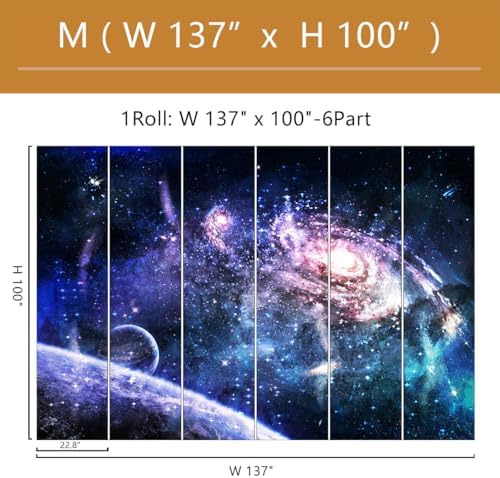 Galaxy Mural Wallpaper Peel and Stick - Image 4