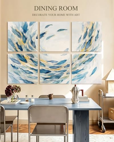 InSimSea Acoustic Wall Art, Ocean Watercolor Fish - Image 5