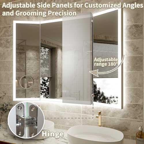 60x36 Trifold Bathroom Mirror - Image 3