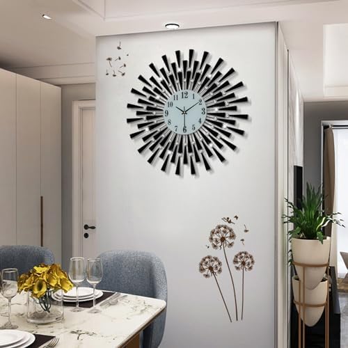 FLEBLE Large Wall Clocks for Living Room Decor Modern Big Silent Wall Clock - Image 3