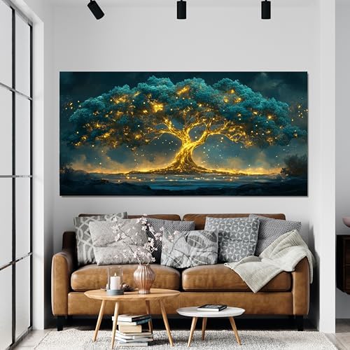Canvas Wall Art Decor Canvas Art Wall Decor Green Wall Art Decor Large Tree of - Image 5