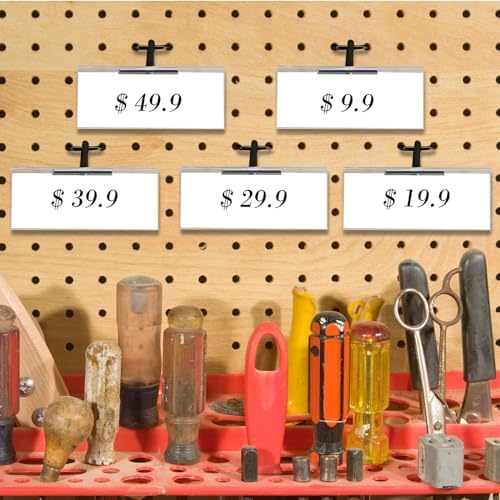Tandefio 100 Pack Black Metal Peg Board Hooks - Image 4