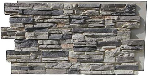 Lighting Ridge Faux Stone Siding/Wallcovering Panel 48 in. x 24 in. Class A by Tritan+BP