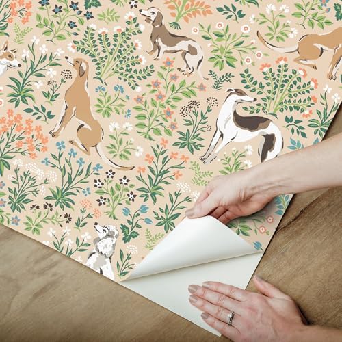 NuWallpaper x Printfresh Must Love Dogs Tan Peel and Stick Wallpaper, Removable - Image 4