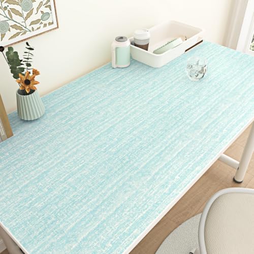 Grasscloth Peel and Stick Wallpaper Blue Textured Contact Paper - Image 6